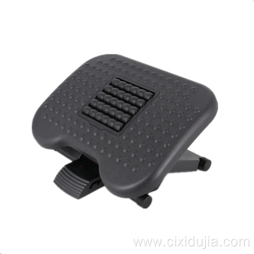 Angle height adjustable plastic massage footrest